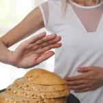 A women try away bread from herself because that is processed food symptoms